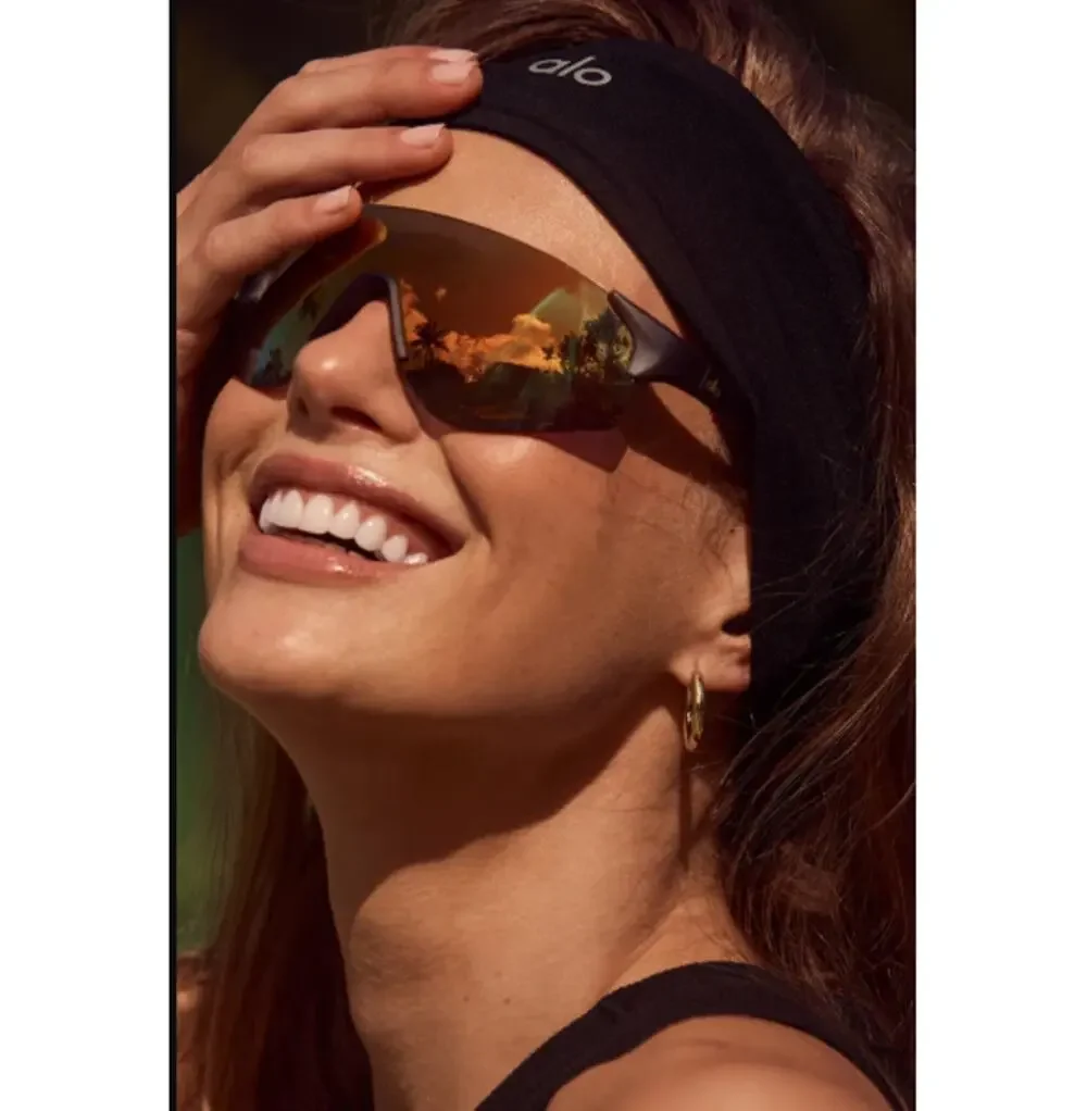 Alo Yoga Black Airlift Headband One Size